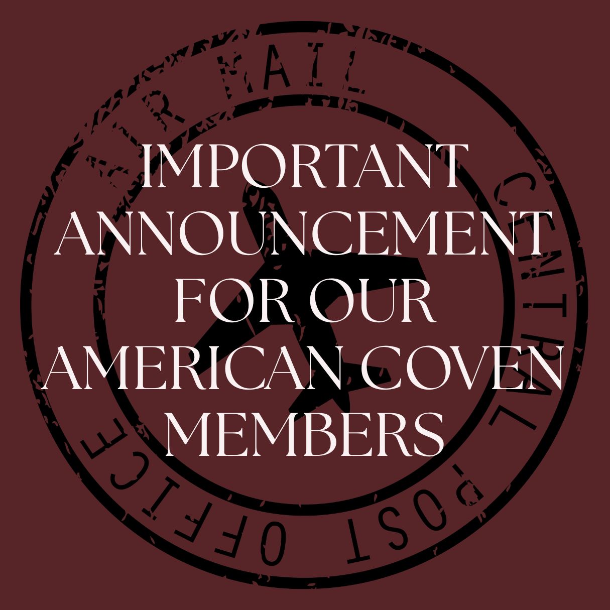 Important information for my customers in the USA