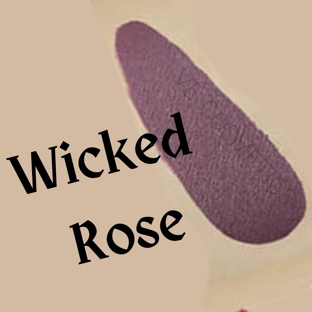 VE Cosmetics swatch of Liquid Moisture Lipstick in Wicked Rose a mauve-brown with pink-plum undertones