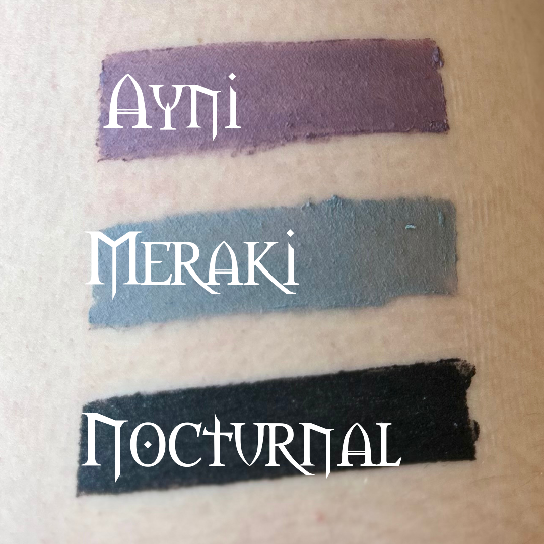 Meraki – Gothic Smokey Grey Satin Bullet Lipstick – VE Cosmetics