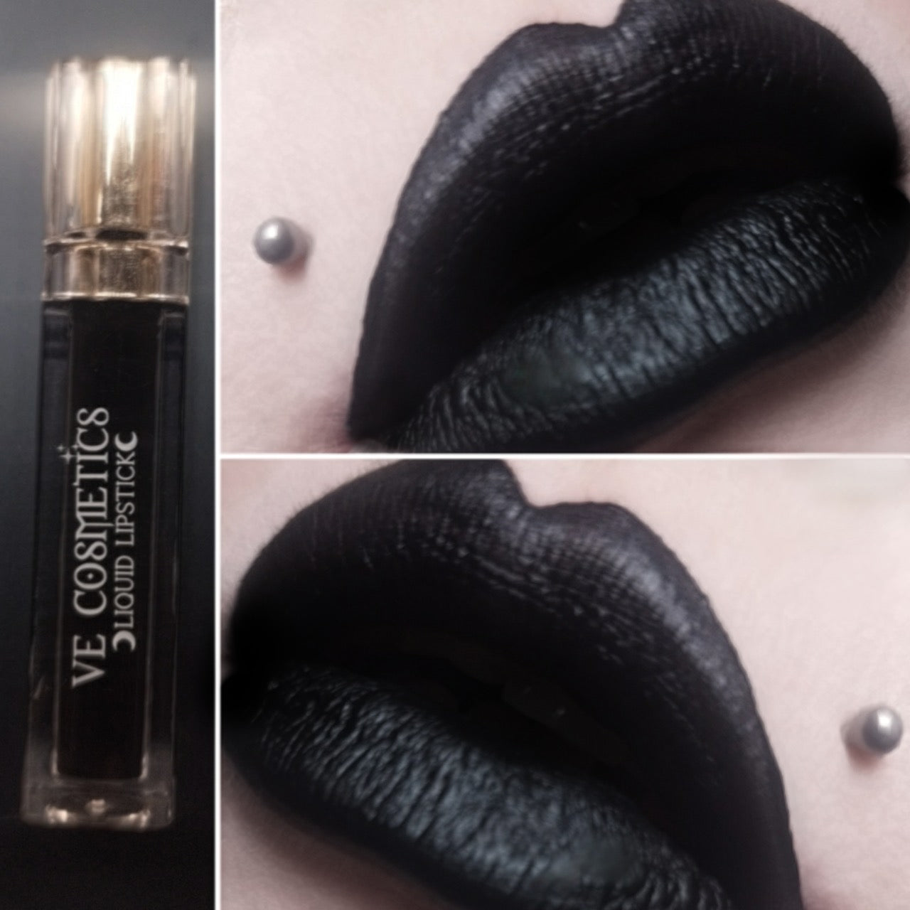 Black Hole - Liquid Satin Lipstick (The deepest black known to man)