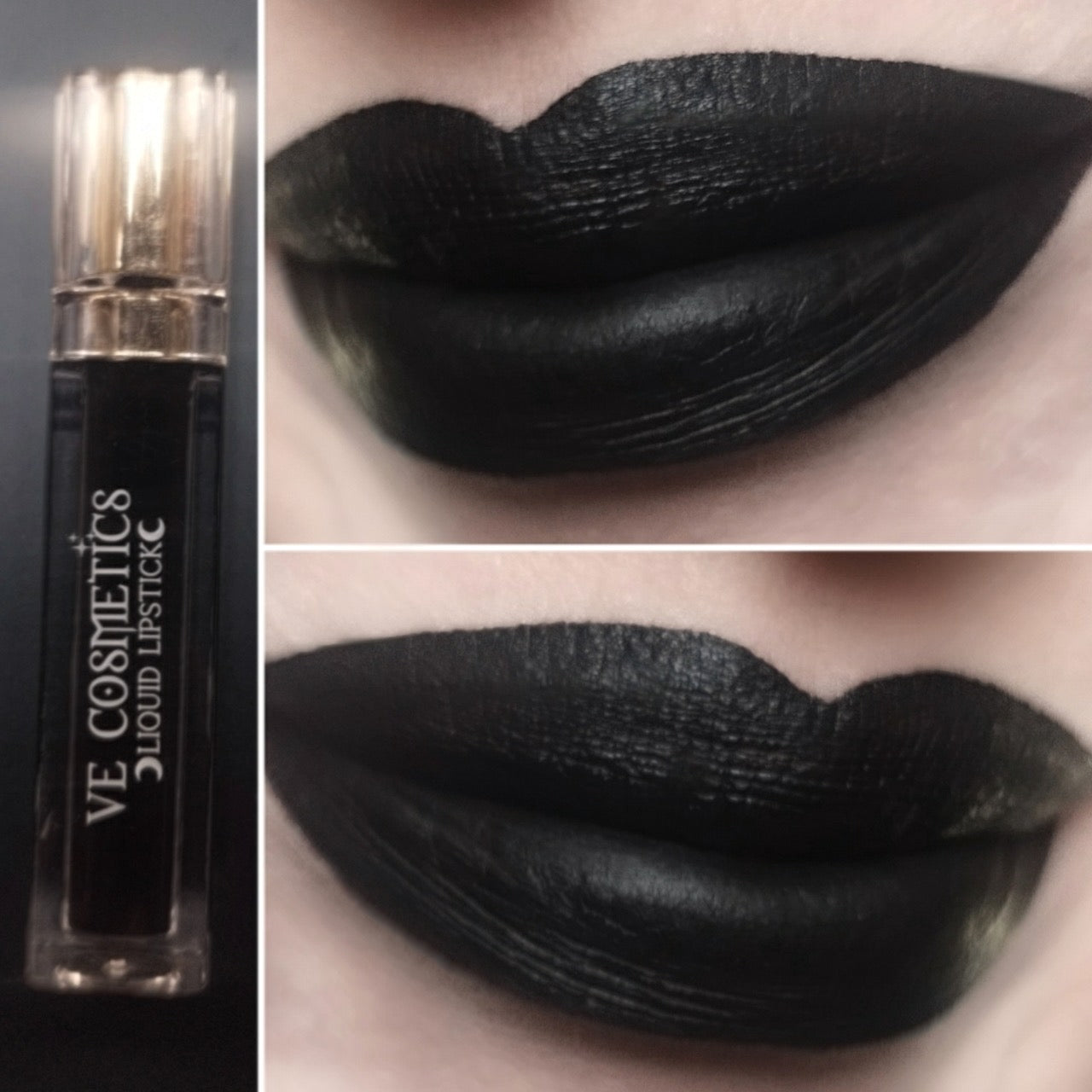 Black Hole - Liquid Satin Lipstick (The deepest black known to man)