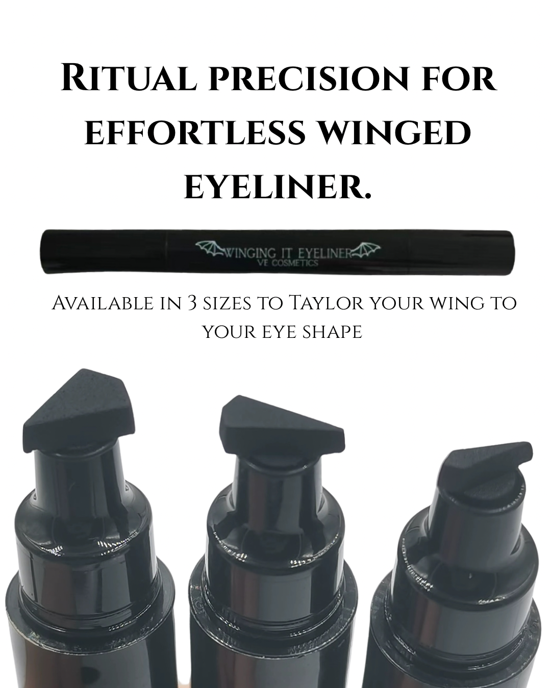 Winging It – Black Stamp Eyeliner | Dual-Ended Wing Stamp & Liner Pen