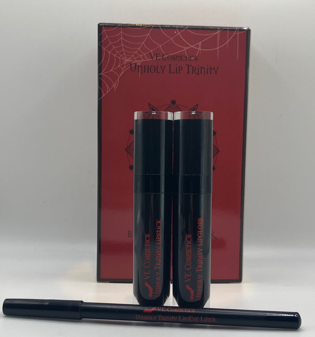 The Unholy Lip Trinity (Plain black gloss)