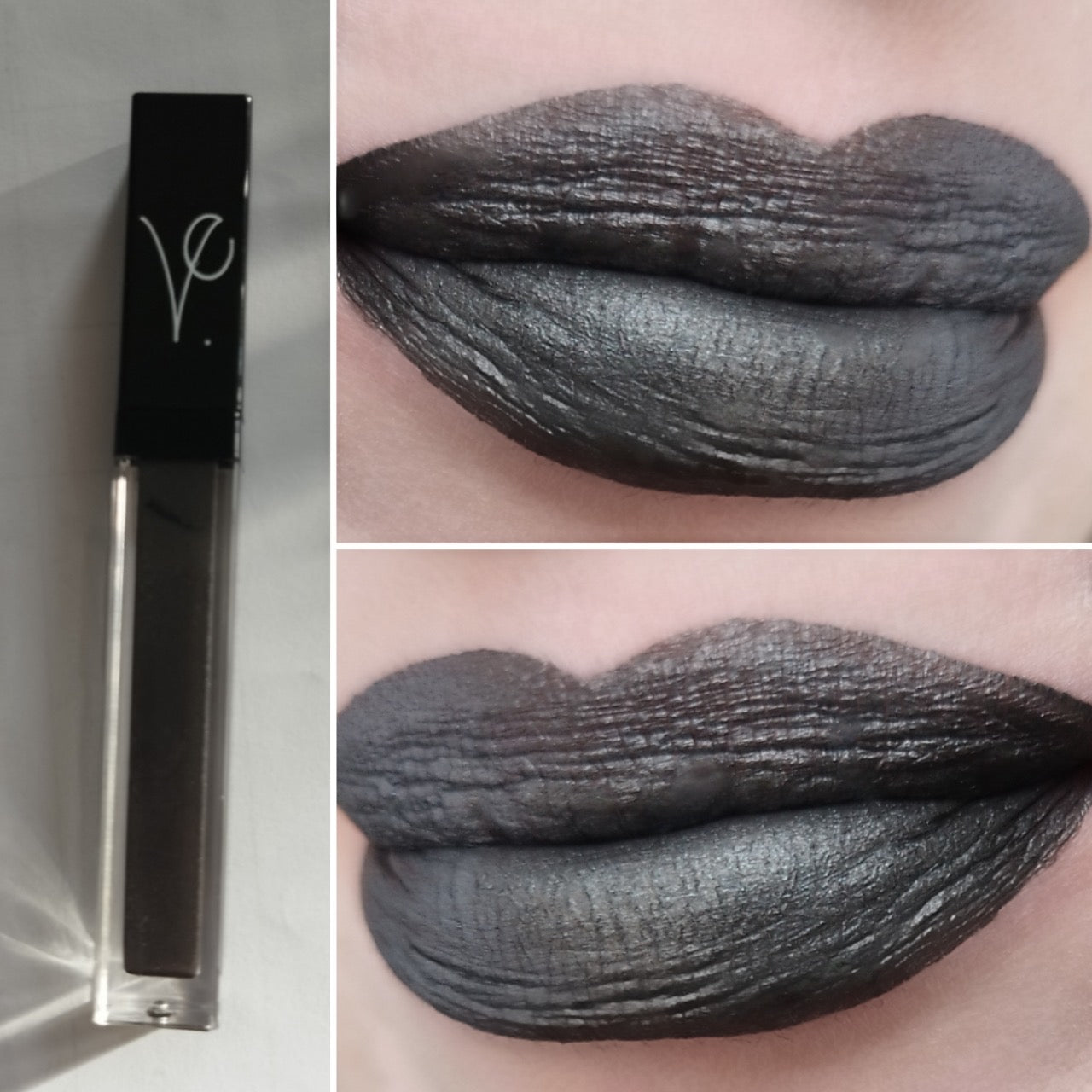 GOTHIC grey shimmery lipstick
