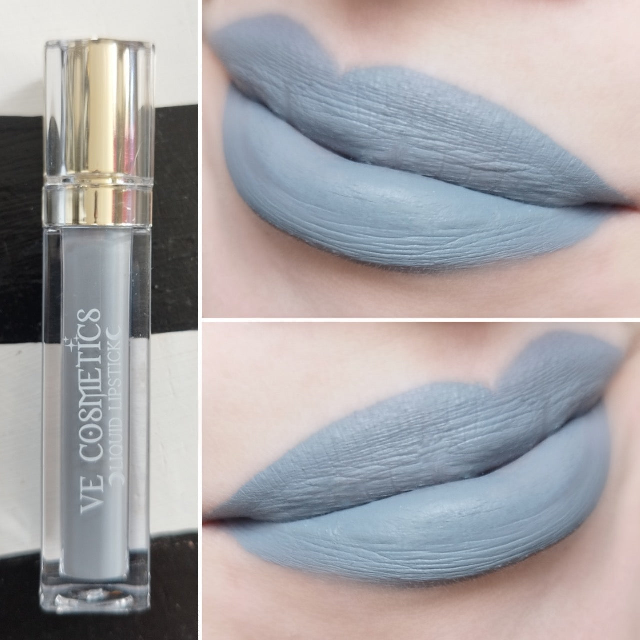 Veil Satin Liquid Lipstick - Grey Gothic lips – VE Cosmetics