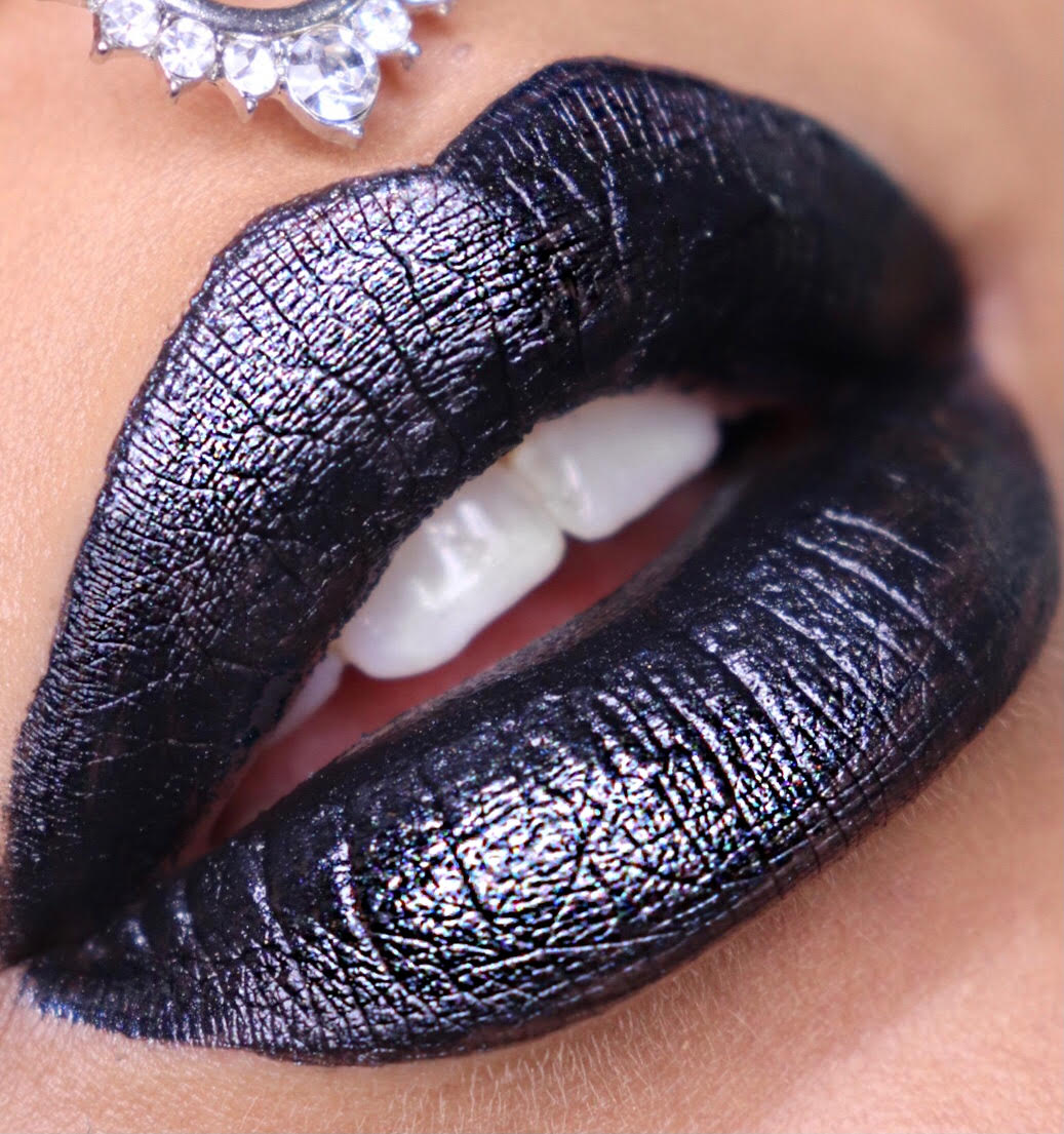 Black metallic Lipstick