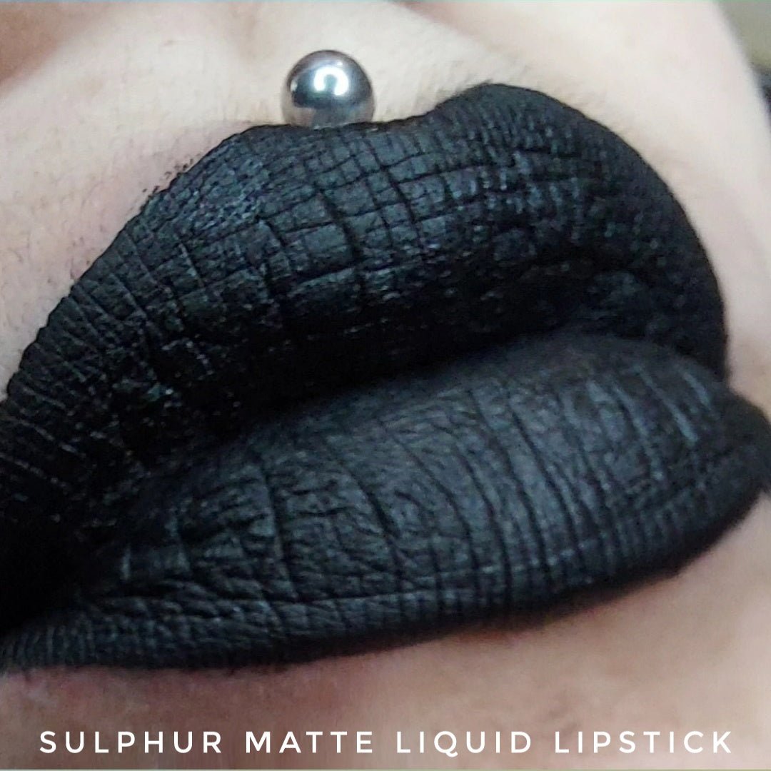 Sulfur - Liquid Matte (Blackest Black Lipstick!) - VE CosmeticsLipstick