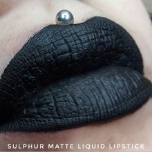 Load image into Gallery viewer, Sulfur - Liquid Matte (Blackest Black Lipstick!) - VE CosmeticsLipstick
